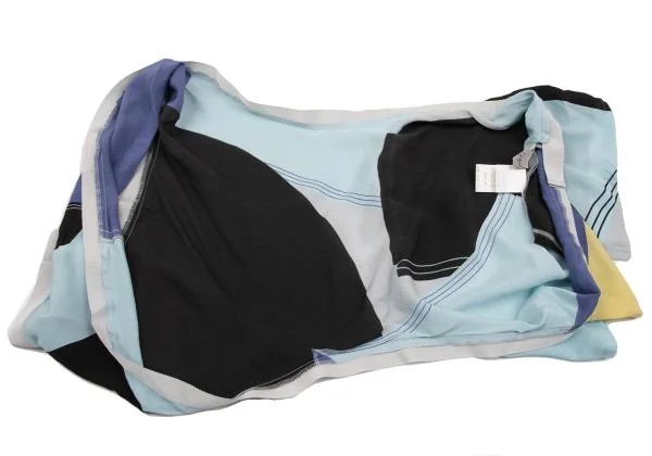 Yohji Yamamoto FEMME Silk Printed Tape Design Bolero K-153196_007