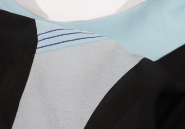 Yohji Yamamoto FEMME Silk Printed Tape Design Bolero K-153196_010