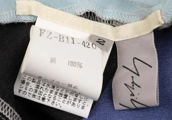 Yohji Yamamoto FEMME Silk Printed Tape Design Bolero K-153196_013