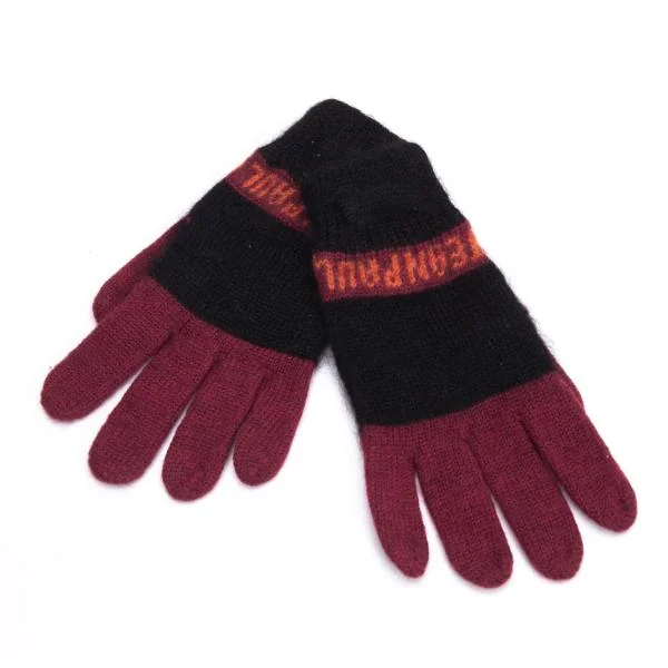 Jean Paul GAULTIER Logo Knit Gloves Black,Bronze  K-153227_001