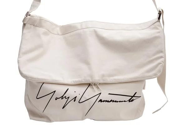 ヨウジヤマモトYohji Yamamoto シグニチャーロゴショルダーオリジナルバッグ 生成り K-153342_003