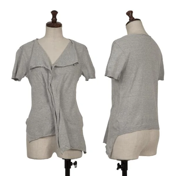 tricot COMME des GARCONS Front Drape Knit Top Grey S-M K-153351_001