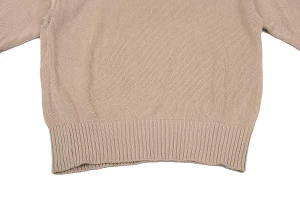 フェンディFENDI365 ロゴ織りローゲージニットセーター ベージュL位 K-153374_010