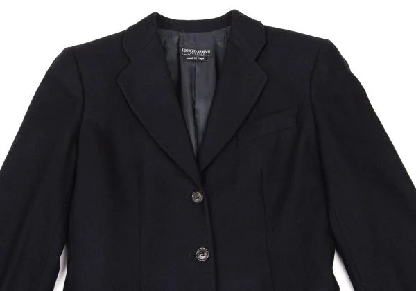ジョルジオ アルマーニGIORGIO ARMANI カシミア3Bテーラードジャケット 紺42 K-153379_003