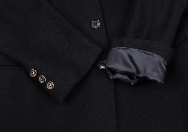 ジョルジオ アルマーニGIORGIO ARMANI カシミア3Bテーラードジャケット 紺42 K-153379_008