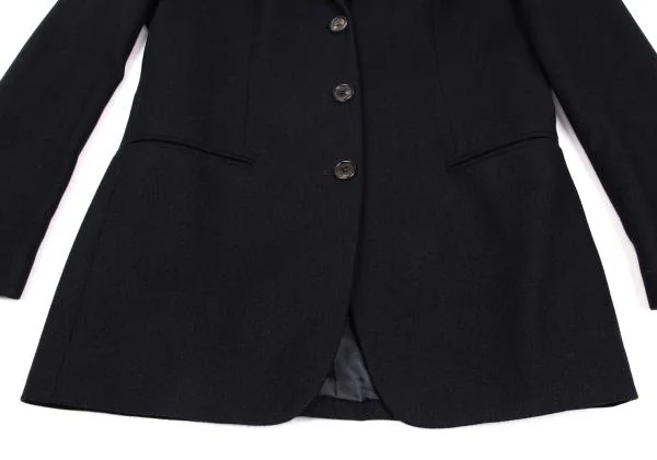 ジョルジオ アルマーニGIORGIO ARMANI カシミア3Bテーラードジャケット 紺42 K-153379_009
