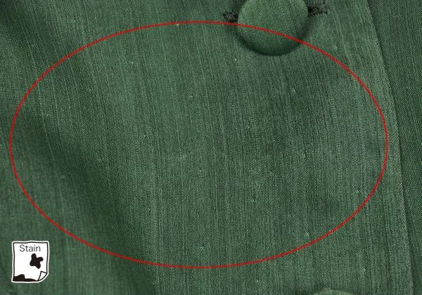 ジョルジオ アルマーニGIORGIO ARMANI シルクステンカラージャケット 緑44 K-153385_004