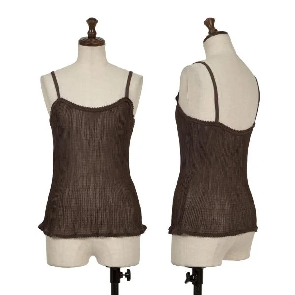 GIORGIO ARMANI Knit Cami Top Brown 44 K-153389_001