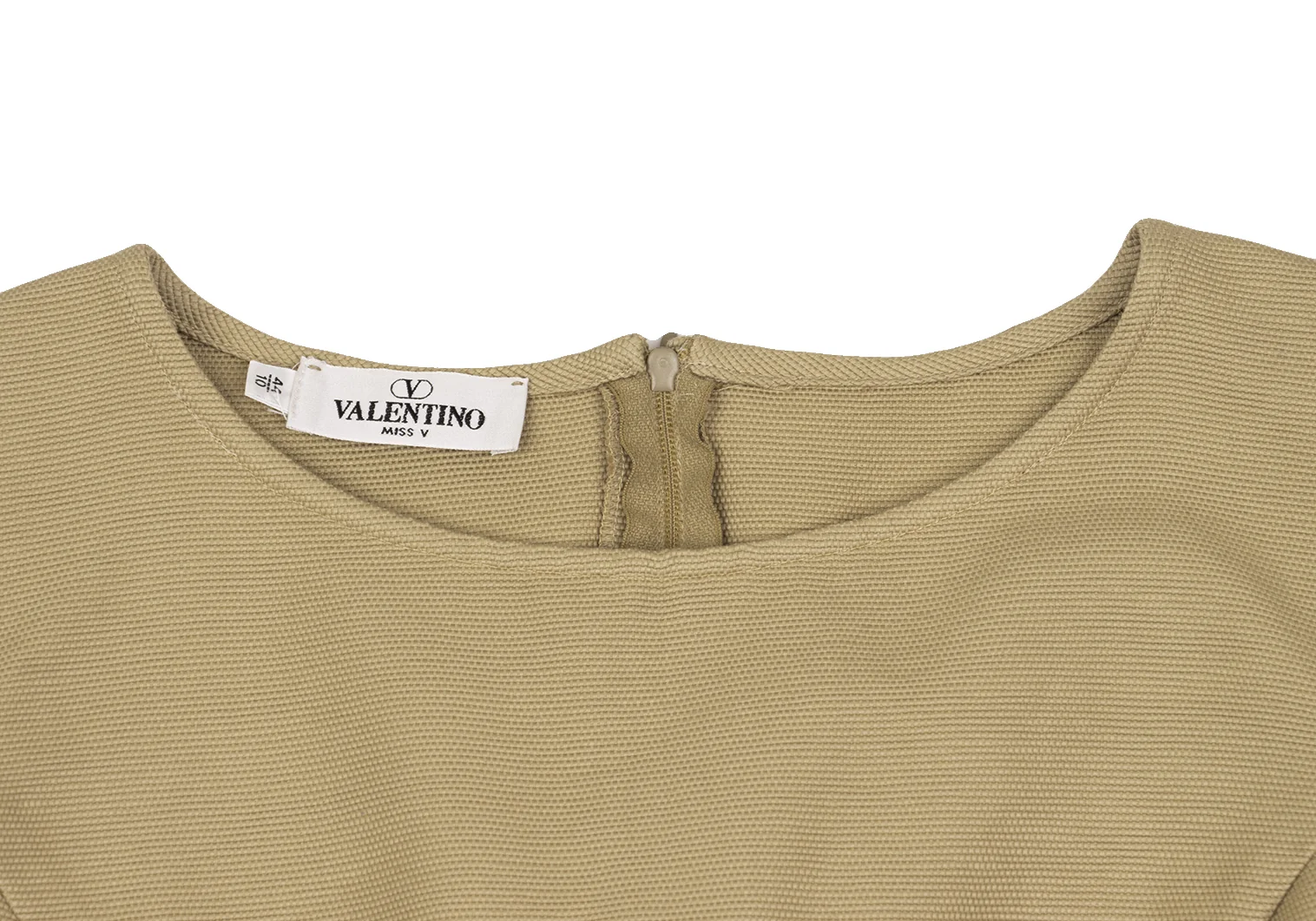 ヴァレンティノVALENTINO コットン帆布ノースリーブブラウス ベージュ44 【レディース】 ヴァレンティノVALENTINO コットン帆布ノースリーブブラウス