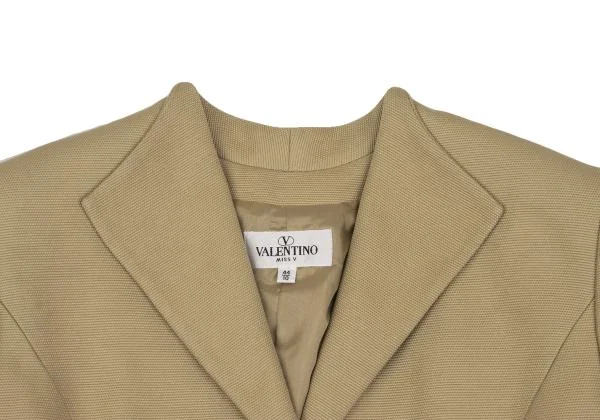VALENTINO Cotton Canvas Metal Button Short Sleeve Jacket K-153396_004
