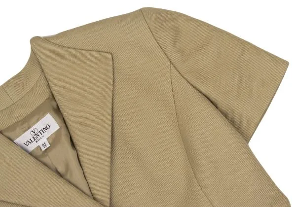 VALENTINO Cotton Canvas Metal Button Short Sleeve Jacket K-153396_005
