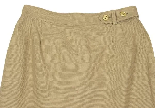 VALENTINO Cotton Canvas Metal Button Jacket & Skirt K-153398_012