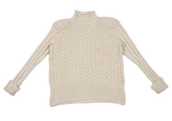 ジルサンダーJIL SANDER カシミヤローゲージハイネックニットセーター ライトベージュM位 K-153404_002
