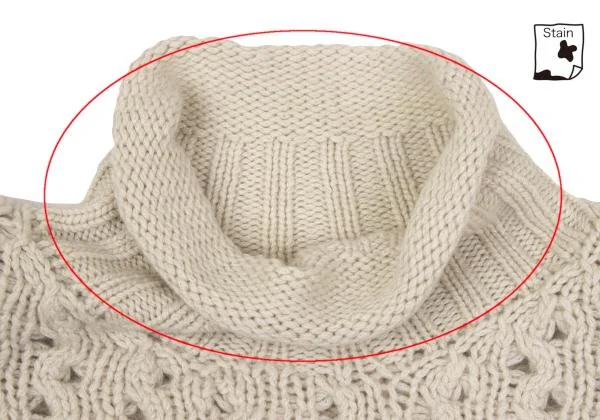 ジルサンダーJIL SANDER カシミヤローゲージハイネックニットセーター ライトベージュM位 K-153404_007