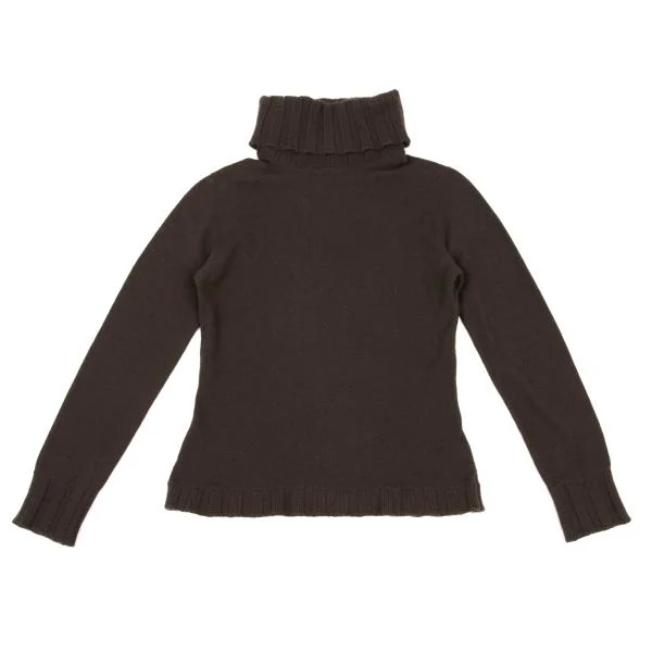 JIL SANDER Cashmere Switching Turtleneck Knit Sweater K-153405_002