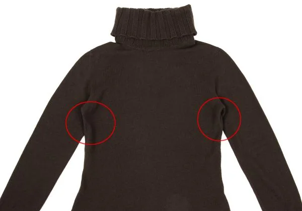 JIL SANDER Cashmere Switching Turtleneck Knit Sweater K-153405_003