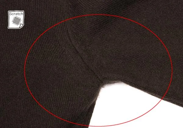JIL SANDER Cashmere Switching Turtleneck Knit Sweater K-153405_004