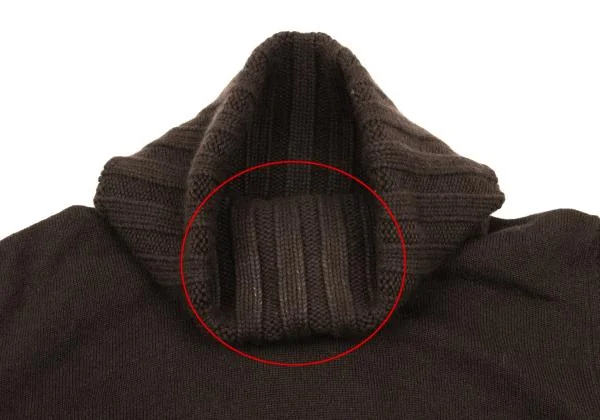 JIL SANDER Cashmere Switching Turtleneck Knit Sweater K-153405_007