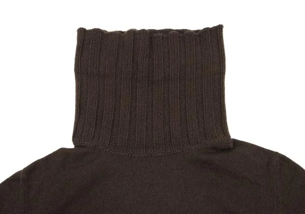 JIL SANDER Cashmere Switching Turtleneck Knit Sweater K-153405_009