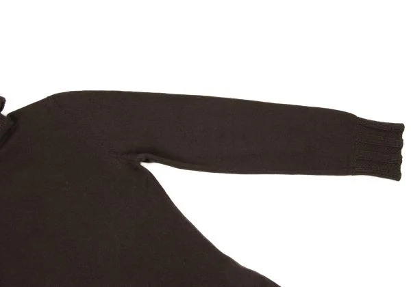 JIL SANDER Cashmere Switching Turtleneck Knit Sweater K-153405_010