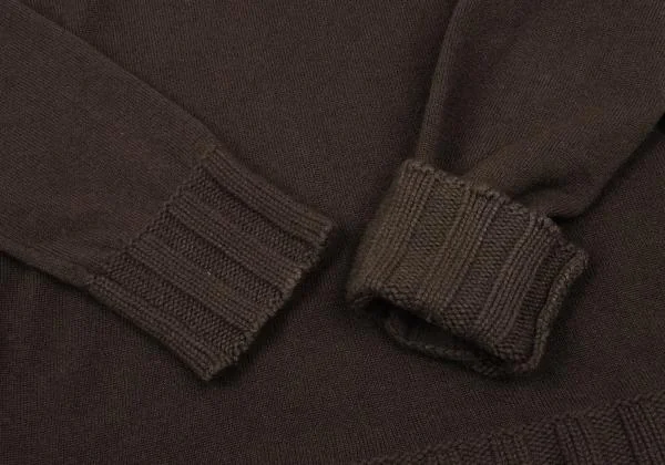 JIL SANDER Cashmere Switching Turtleneck Knit Sweater K-153405_011