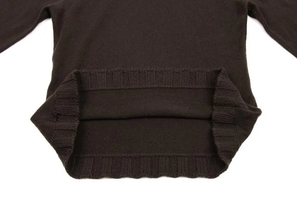 JIL SANDER Cashmere Switching Turtleneck Knit Sweater K-153405_014
