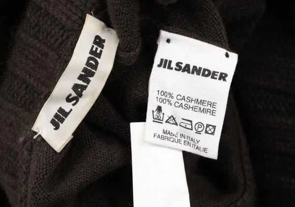 JIL SANDER Cashmere Switching Turtleneck Knit Sweater K-153405_017