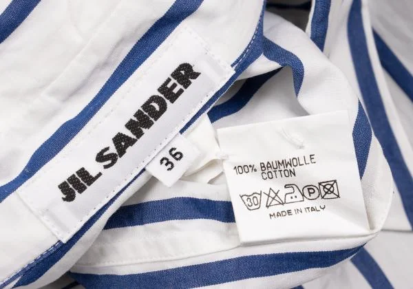JIL SANDER Striped Over-sized Blouse K-153406_019