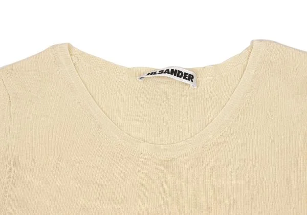 JIL SANDER Half Sleeve Silk Knit Top K-153408_003