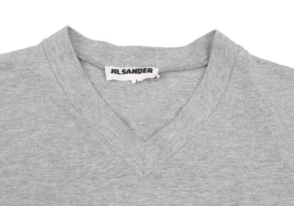 JIL SANDER V-neck Cotton T shirt K-153410_005