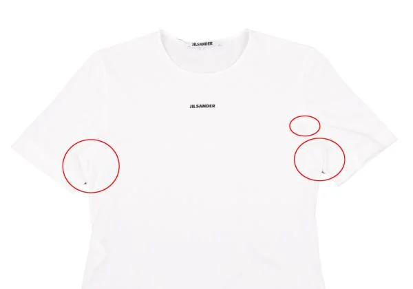 ジルサンダーJIL SANDER ポイントロゴプリントTシャツ 白L K-153411_002