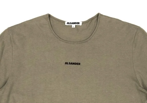 ジルサンダーJIL SANDER ポイントロゴプリントTシャツ カーキ カーキL K-153412_003