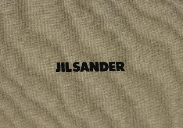 ジルサンダーJIL SANDER ポイントロゴプリントTシャツ カーキ カーキL K-153412_005