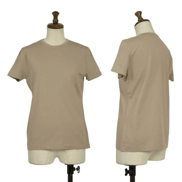 ジルサンダーJIL SANDER クルーネックストレッチTシャツ カーキL K-153413_001