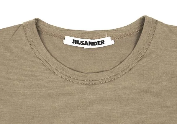 ジルサンダーJIL SANDER クルーネックストレッチTシャツ カーキL K-153413_003