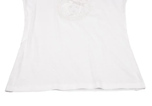 ヴェルサーチVERSACE メデューサ刺繍Tシャツ オフM位 K-153424_007