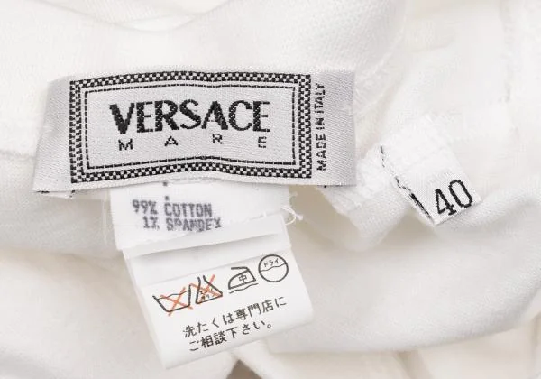 ヴェルサーチVERSACE メデューサ刺繍Tシャツ オフM位 K-153424_012