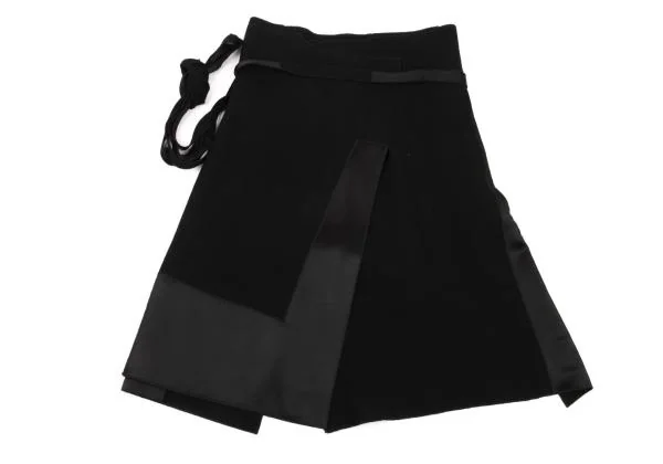 DONNA KARAN NEW YORK Material Switching Wrap Skirt K-153440_010