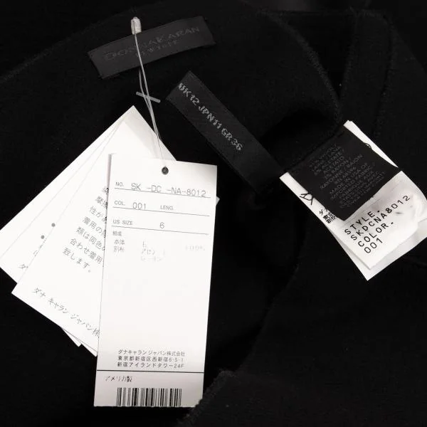 DONNA KARAN NEW YORK Material Switching Wrap Skirt K-153440_015