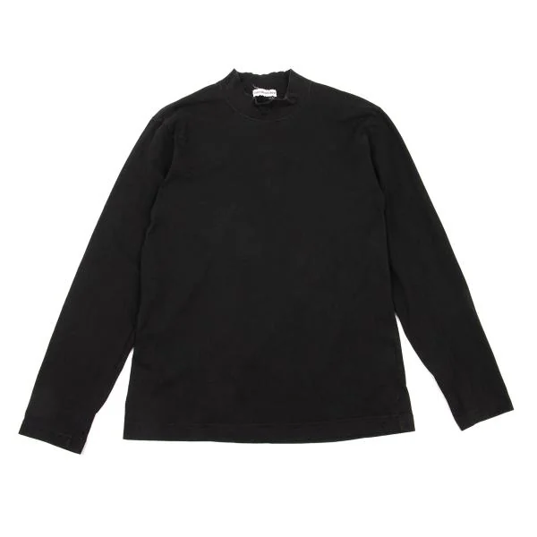 ISSEY MIYAKE MEN Mock Neck T-shirt Black L K-153476_001