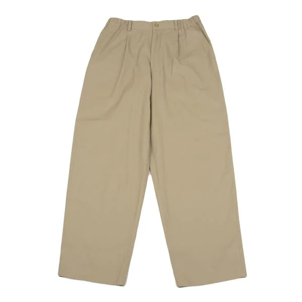 ISSEY MIYAKE MEN Cotton Tuck Pants Beige L～XL K-153479_001