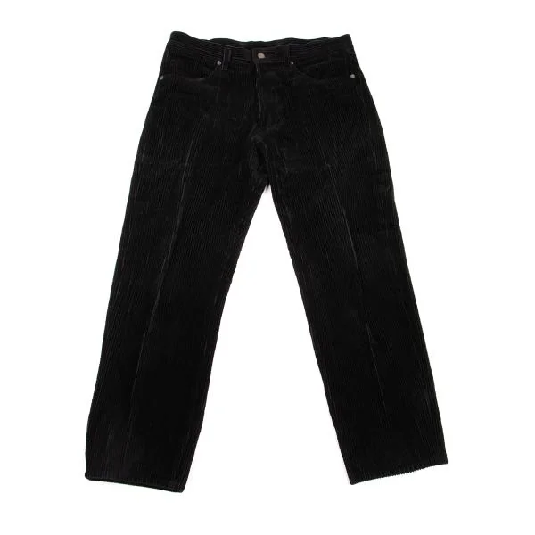 ISSEY MIYAKE MEN Corduroy Straight Pants Black XL K-153480_001