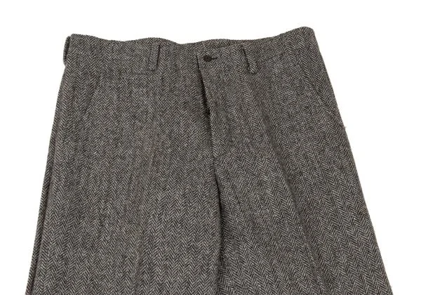ISSEY MIYAKE MEN Wool Herringbone Tweed Pleated Design Pants K-153490_002