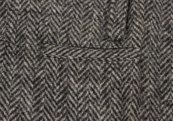 ISSEY MIYAKE MEN Wool Herringbone Tweed Pleated Design Pants K-153490_005