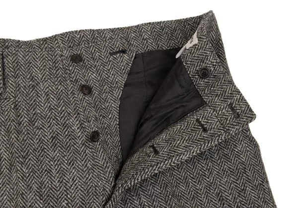 ISSEY MIYAKE MEN Wool Herringbone Tweed Pleated Design Pants K-153490_007