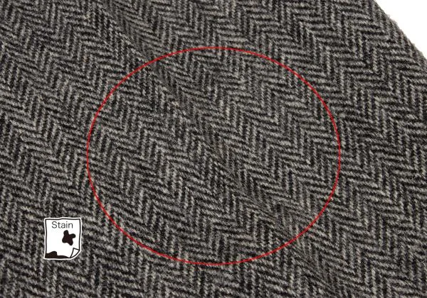ISSEY MIYAKE MEN Wool Herringbone Tweed Pleated Design Pants K-153490_010