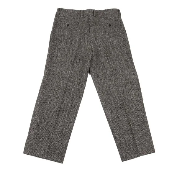 ISSEY MIYAKE MEN Wool Herringbone Tweed Pleated Design Pants K-153490_013
