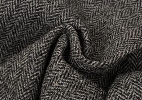 ISSEY MIYAKE MEN Wool Herringbone Tweed Pleated Design Pants K-153490_017