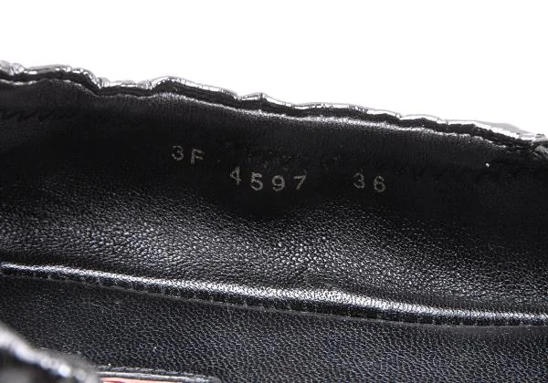プラダスポーツPRADA SPORT エナメルストラップバレエシューズ 黒22位 K-153512_013