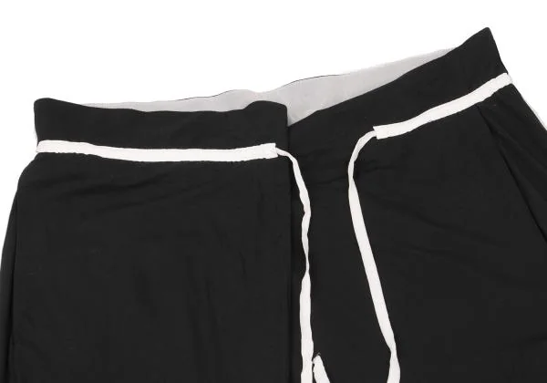 HELMUT LANG Rayon Waist Cord Tuck Stretch Cropped Pants K-153562_003